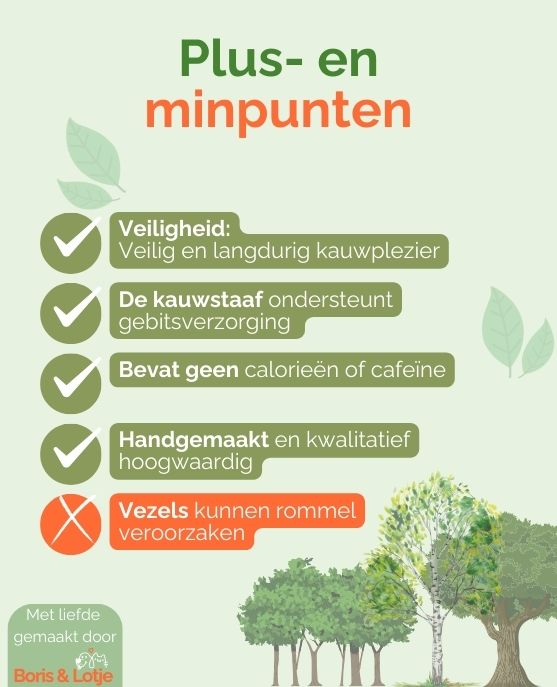 Kauwstaaf Koffiehout XS - Per stuk