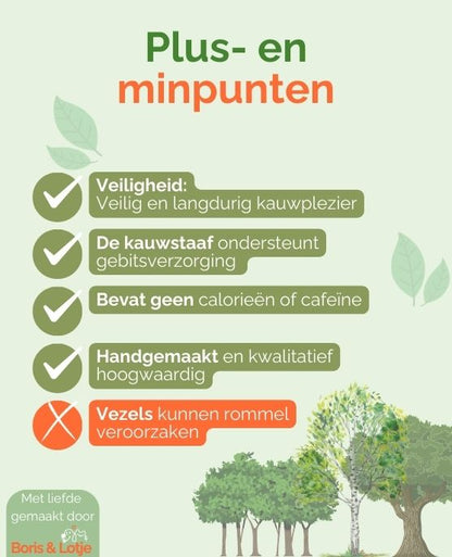 Kauwstaaf Koffiehout XXL - Per stuk