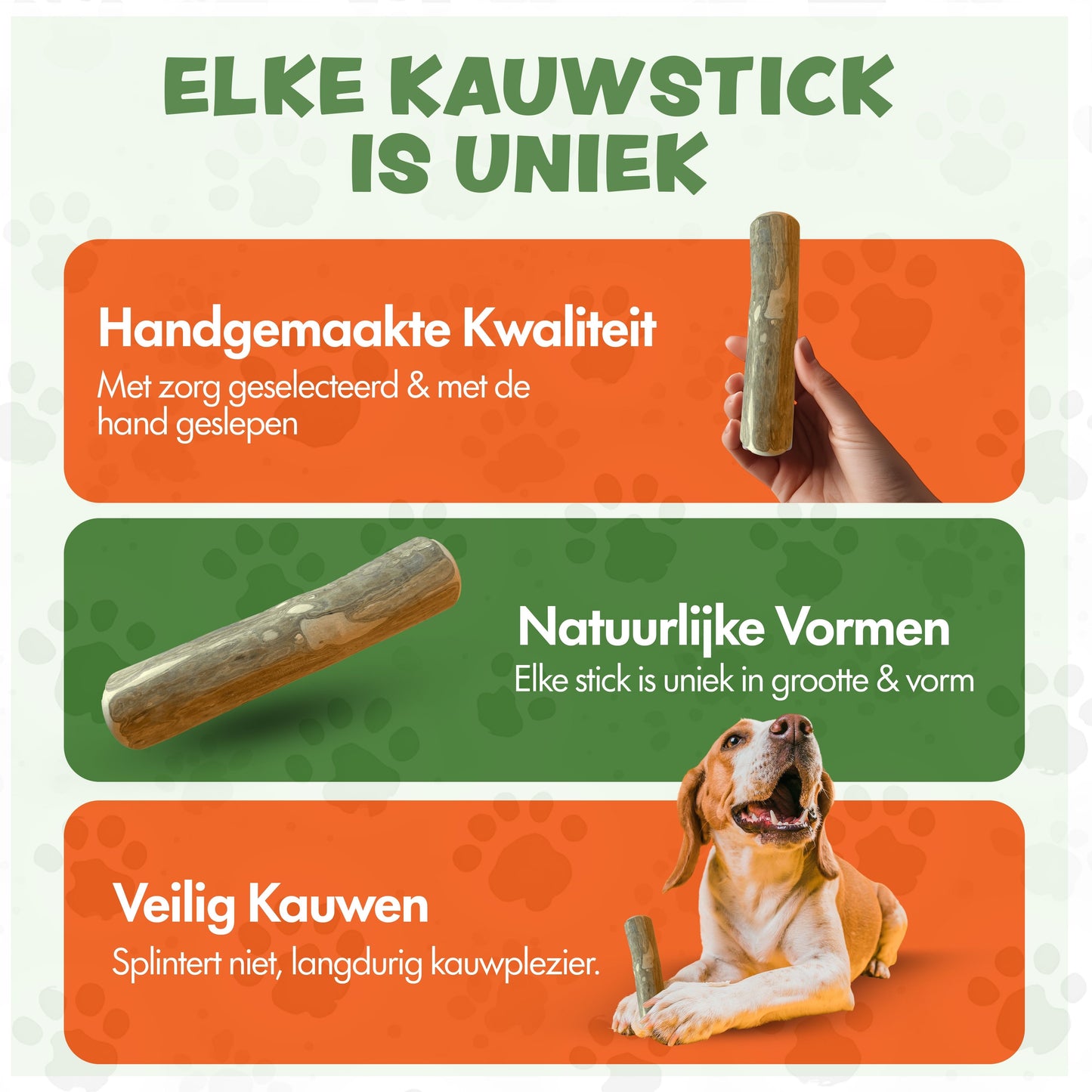 Kauwstaaf Koffiehout XXS - Per stuk