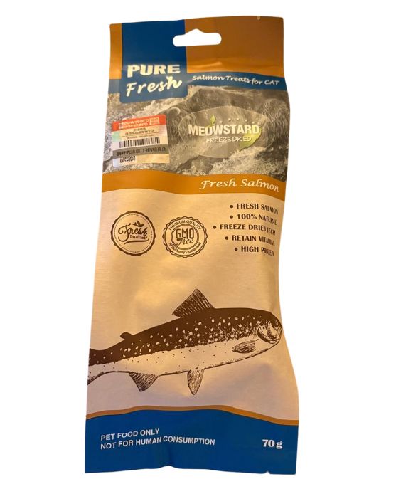 Zalm Kattensnacks 100% natuurlijk 70 gram - Per stuk