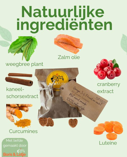 Omega 3-6-9 Huid & Vacht Supplement - 60 hondensnoepjes met eend smaak