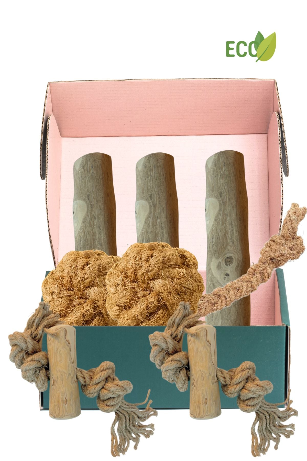 Deluxe hondenpakket M - Natuurlijk kauwen en spelen