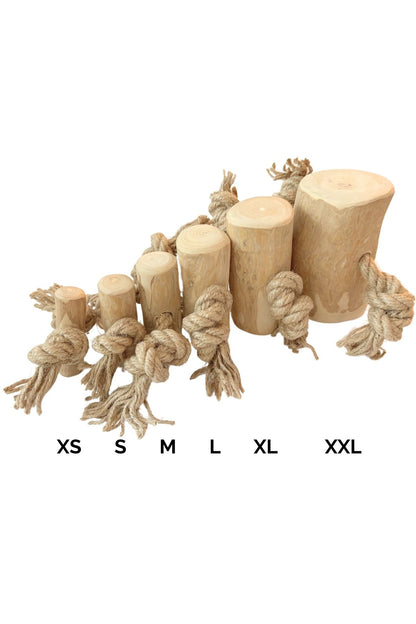 Chewing stick Coffee wood with coconut fiber S - Per piece