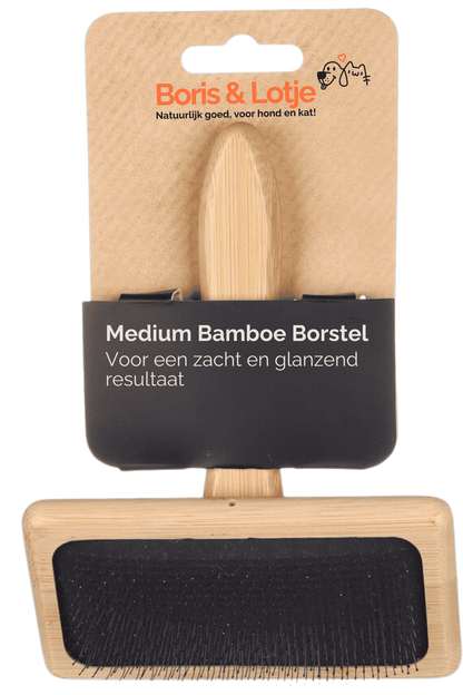 Dog Brush Bamboo 15.4 x 10.4 cm - Per piece