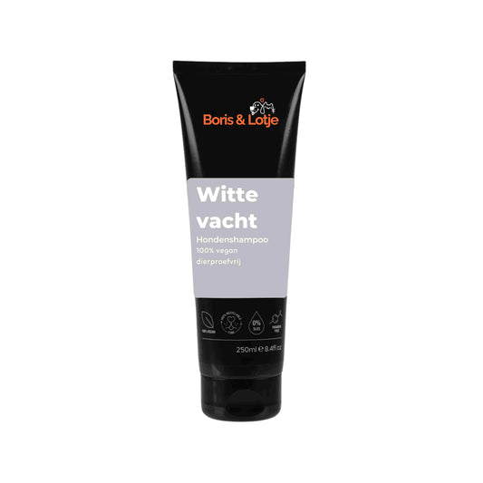 Hondenshampoo voor witte of lichte vacht 100% vegan en dierproefvrij - 250 ml