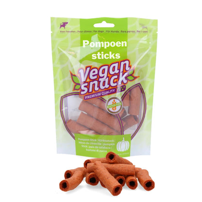 Vegan hondensnack Pompoen sticks 12 cm - Per 80 g