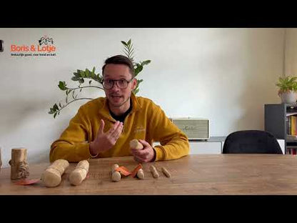 Chewing stick Coffee wood with coconut fiber S - Per piece